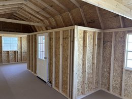 Center Porch Lofted Barn Interior